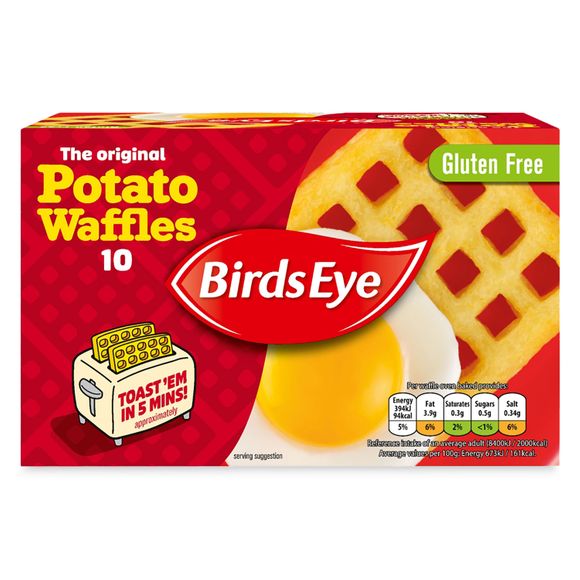 Birds Eye 10 The Original Potato Waffles 567g